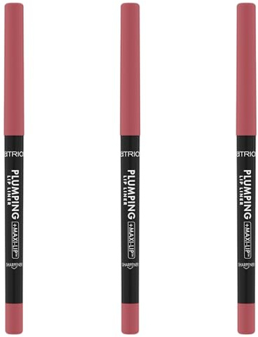 Catrice Plumping Lip Liner, nr 190, Nude, fuktgivande, långvarig, matande, färgintensiv, matt, vegansk, vattentät, oljefri, utan alkohol, 3-pack (3 x 0,35 g)
