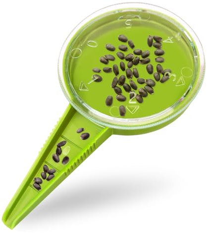 Milifox Plant Flower Seed Dispenser Adjustable - Plastic Bulb Planting Tools - Garden Seed Dibber Tool for Gardening