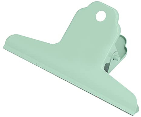 Emoshayoga Metallklammern, Metall-Büroklammern, 50 Stück, tragbare Binder-Clips für Büro, praktisch, kompakt, tragbares Klemmwerkzeug