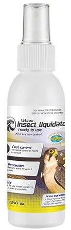 Fab Finches Falcon Insect Liquidator 100ml - Ready to use Bird Mite Spray for Falcons Raptors