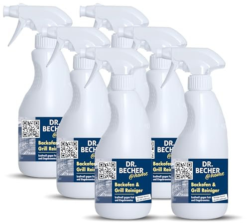 DR.BECHER @home Vorteilspack Backofen & Grill Reiniger - Stark haftender Schaum für schnelle und gründliche Reinigung von hartnäckigen Verkrustungen