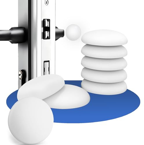 Türstopper wand weiß Gummipuffer Wandschutz 12 Stück Türpuffer weiß Anschlagpuffer Klebepunkte, Gummipuffer selbstklebend Silikon Stopper für Türanschlag & Schutz von Wänden