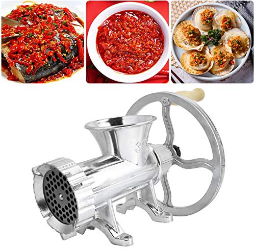 SustVita Manual Meat Grinder with Heavy Duty Mincer, Electric Grinder and Sausage Stuffer, Ideal for Meats and Vegetables