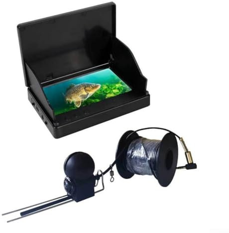 Fotocamera subacquea con cavo extra lungo da 30 metri per pesca sul ghiaccio (30 m)