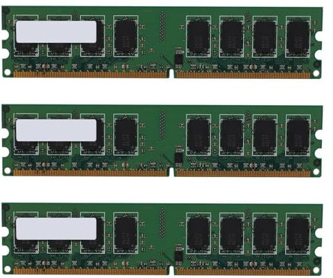 Xnuiasqe 3 x Memoria RAM DDR2 Desktop de 2 GB 800 MHz 2RX8 DIMM PC2-6400U de alto rendimiento para placa base