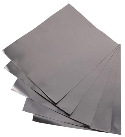 EXAOMBLE 5 Blatt Hochtemperaturbeständiges Graphit Kohlepapier für Schmuckherstellung und Metallschmelze Wiederverwendbar Schwarz für Selbstgemacht Gold und Silbergussprojekte