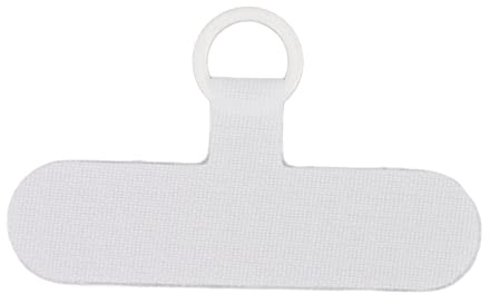 Hyuduo Nylon Phone Tether Tab, Universal Lanyard Patch med Metallögla för Mobiltelefon Anti-Loss, Kompakt Telefonremskontakt för Utomhusaktiviteter (Vit)
