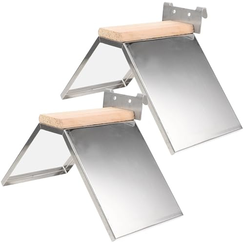 SILENRADAWN Pigeon Perch Iron Wood 2pcs Multifunctional Smooth Surface Bird Stand for Pet Supplies