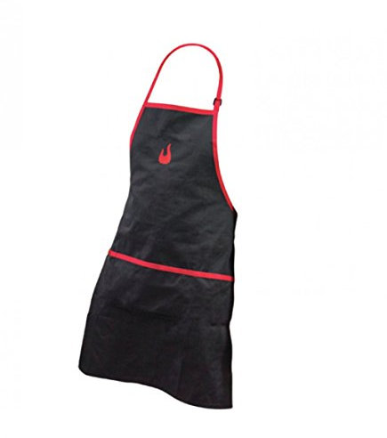 Char-Broil 140 517 - Grillschürze mit Taschen, Schwarz und Rot.