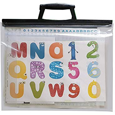 Tragbare Hülle für Kunstwerke, Portfolio-Tasche in Größen A1, A2, A3, A4 für Schule, transparent, farblos, a1