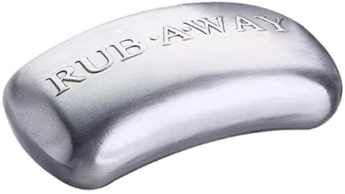 MasterClass Stainless Steel Odour-Eliminating Rub-A-Way Bar, Silver