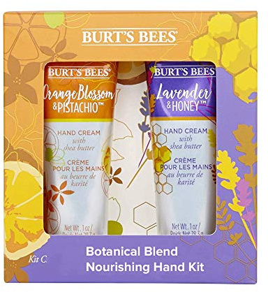 Burt’S Bees Botanical Blend Nourishing 2 Piece Hand Kit - 1 x Lavender and Honey Hand Cream (28.3g), 1 x Orange Blossom and Pistachio Hand Cream (28.3 g)