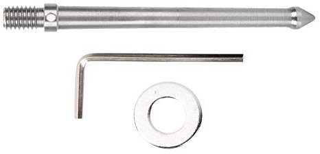 Oumij Spikes Male 3/8 Zoll Schraubadapter, Edelstahl Spike Mount Adapter für Stativ Einbeinstativ Schraubgewinde Kamera Zubehör(12CM)