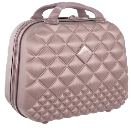 Camomilla Kosmetikkoffer (15 l), Kulturtasche, Hartschalen, Reißverschluss, Farbe Rosa Gold