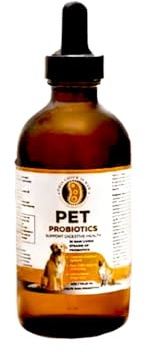 Raw Organic Probiotics for Pets – Gut & Immune Support for Dogs & Cats – Live Enzymes & Beneficial Yeast – 4oz Liquid | by This Chick Is Raw