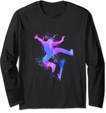 Free Skater Skateboard Waveboard Longboard Skater Langarmshirt