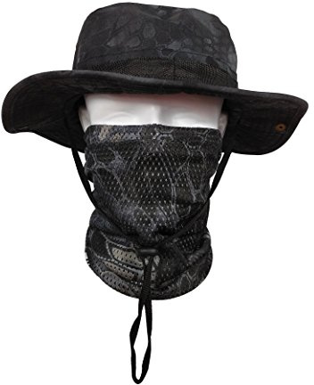 QMFIVE Taktische Boonie Hut Schal Unisex Camouflage Abgerundete Hut Fischer für Tactical Airsoft Paintball Aufstieg Camping