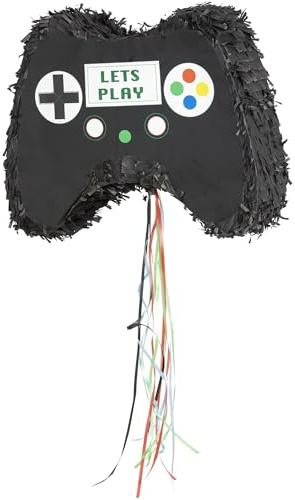 Smiffys Spielekonsolen-Controller-Piñata, Schwarz, 41x33cm