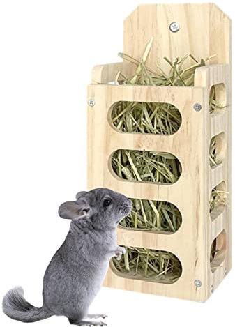 Dirfuny Heuraufe aus für Stall/Auslauf, Für Kaninchen/Hasen/Meerschweinchen/Nager