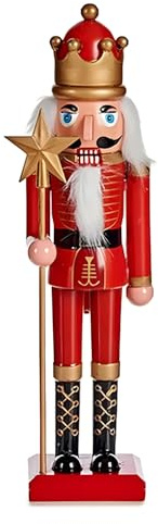 Krist+ Figura Decorativa Rojo Música Movimiento Cascanueces 45 x 32 x 160 cm Plástico