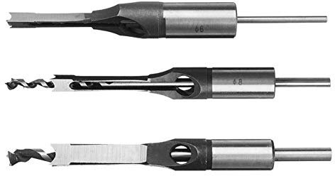 Woodworking Tools 6/8/9.5/12.7mm HSS Square Hole Drill Bit Auger Bit Steel Mortising Drilling Craving (Color : Silver, Hole Diameter : 1 2 inch 12.7mm)
