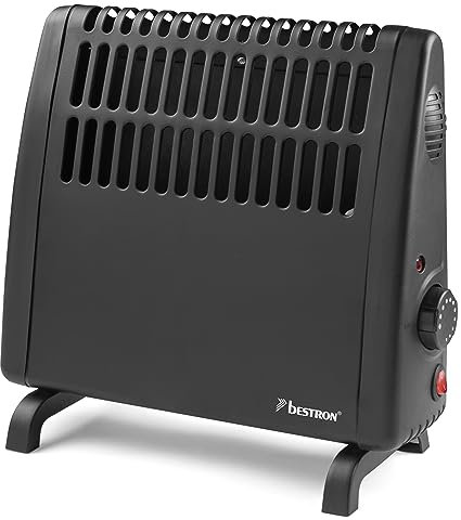 Bestron dispositivo antigelo, Monitor antigelo elettrico con termostato variabile e spegnimento automatico, adatto anche per garage, caravan, capannoni per attrezzi e giardino, 400W, colore: Nero