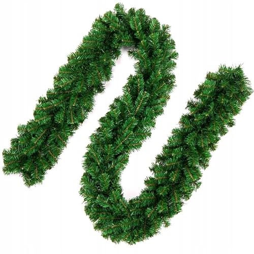 270cm Weihnachtsgirlande Tannengirlande GrünWeihnachtsdeko - annen Girlande als Weihanachtskranz - Weihnachten, weihnachtsdeko aussen, innen, amerikanisch (270 Spitzen)