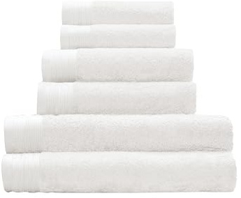 Kleine Wolke Frottier Handtuch BAO Schneeweiß 50x100 cm | OEKO-TEX zertifiziert, 500 g/qm, vegan ohne tierische Bestandteile hergestellt, maschinenwaschbar, 70% Viskose, 30% Baumwolle