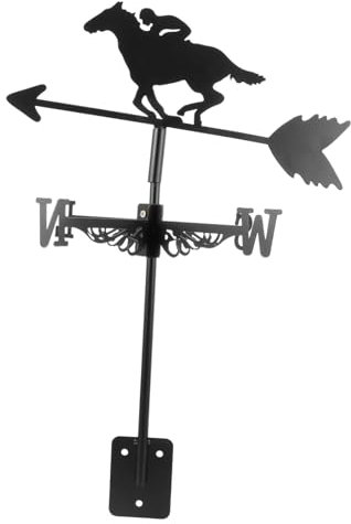 Toddmomy Wetterfahne Aus Edelstahl Mit Pferdemotiv Dekorative Windrichtungsanzeige Für Garten Dach Und Terrasse Für Hobbygärtner Für Einweihungspartys