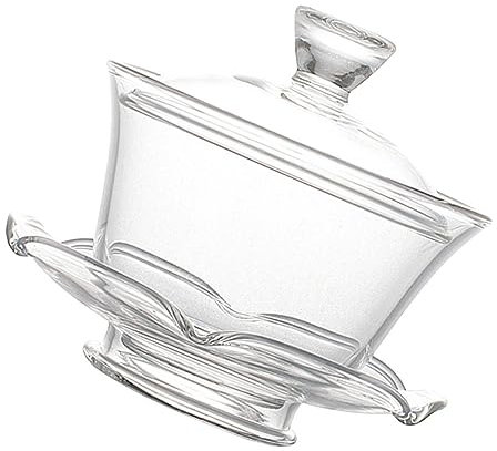 Garneck Lotusförmiges Teeservice Mit Teetasse Tee Schüssel Glas Tee Becher Und Untertasse Deckel Für Zubereitung Und Dekoration