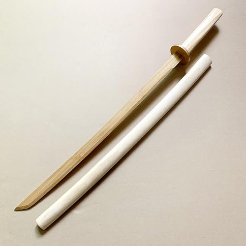 100cm natürliches Bambus-Übungsschwert,echtes handgefertigtes Katana Holz,Kendo-Kampfsport-Trainingsschwert,geeignet den Einsatz in verschiedenen Veranstaltungsorten,Bambusklingen-Spielzeug für Kinder