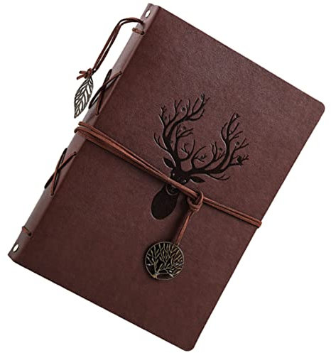 MAGICLULU Diy Retro Pu Fotoalbum Für Hochzeiten Und Erinnerungen Personalisierbares Scrapbook Für Bilder Handgemachtes Erinnerungsbuch Für Großes Design Mit Weihnachtsmotiv