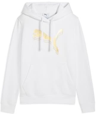 Puma Felpa con Cappuccio Unisex Ess Metallic Hoodie FL (Confezione da 1)