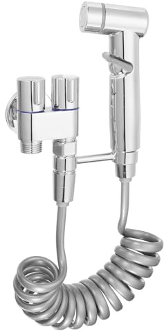 Sourcing Map Handheld Bidet Sprayer - Toilet Sprayer Head with Adjustable Water Pressure Control