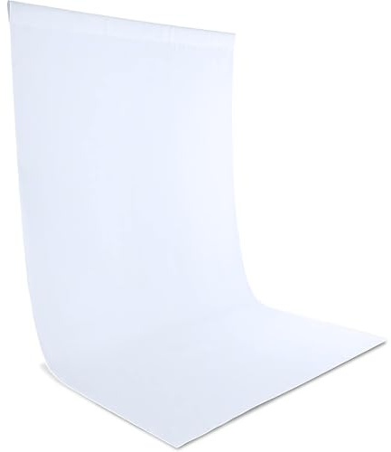 Zdada Weißer Fotohintergründe 2.1x3M, Faltbarer Weißer Fotoleinwände Hintergründe, Waschbarer Polyester Fotohintergrund, Studiohintergrund für Fotostudio, Video, Live Streaming, Meeting, Gaming | Fotohintergründe, faltbar, waschbar, Polyester, für Fotostudio, Live-Streaming, Zoom-Meeting, Gaming (nur Hintergrund), Weiß