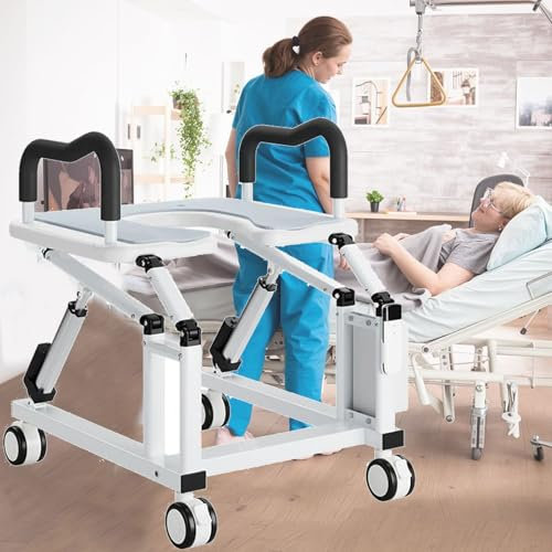 Rialzo elettrico per sedile WC per anziani, alzata automatica per sedile WC con telecomando, ruote universali a 360°, supporta fino a 99,8 kg