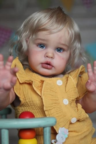 Hserial Bambole Reborn Femmina 60cm Originali Silicone Bambola Vere Maschio | 24pollici Che sembrano bambolotti realistica Toddler