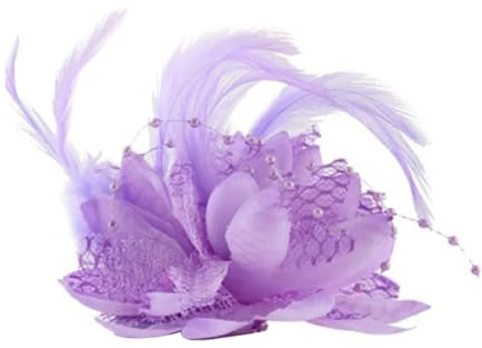 Ansteckblume Frauen Mode Blume Federn Perle Corsage Haar Clip Braut Haarband Brosche Pin