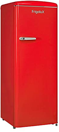 FrigeluX Réfrigérateur Armoire Retro Vintage Rouge 218L RF218RRA++