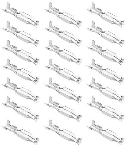 Create idea 50 STÜCKE Auto ISO Kontakte Junior Timer Crimp Pins Verdrahtung Crimp Reparatur Terminals Pins Stecker Modell 341432-10 für 0,5-1,5 mm² Kabelquerschnitt