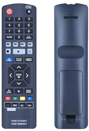 TCNOUMT AKB73735801 Fernbedienung Ersatz für LG DVD Disc Player AKB73896401 BP135 BP155 BP200 BP240 BP300 BP335 BP420 BP556 BP660 BP670 BP630 BP530 BP620 UBK80 UBK90 BP630S BP135W BP325W