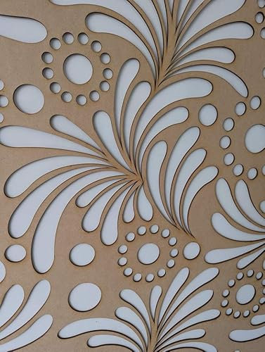 Dekoratives Sichtschutzgitter für Heizkörper, 6 mm dick, perforierte MDF-Platte (1200 x 610 mm), KO1-Muster