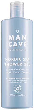 ManCave Nordic Spa Shower Gel 500ml for Men, Calming Body Wash