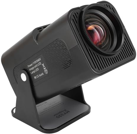Mini Projecteur avec Android 11, Projecteur Portable 4K 1080P Full HD, Projecteur Intelligent WiFi6 BT5.0, Correction Automatique, Projecteur Extérieur Rabattable à 180 ° pour