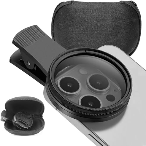 52mm CPL Filter Universell Handykamera Objektivset, Filter für Handykamera, Clip-On Polarisationsfilter Kompatibel CPL-Filter für Phone 16,15,14, 13, 12, 11 und andere Smartphones