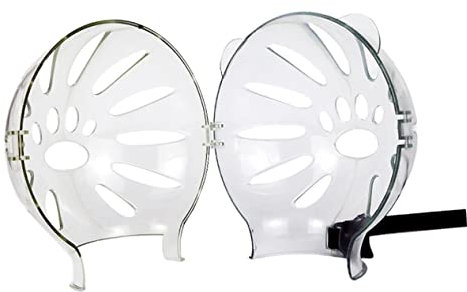 COLLBATH Cat Grooming Helmet Protective Bubble Head Shield Breathable Small Recovery Donut Hood for Cats and Kittens to Prevent Biting and Stop Licking after Surgery