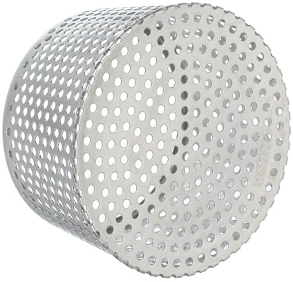 PATIKIL Filtro Per Grondaia 6.3-5.5, Terminale PVC Griglia Copertura Ventilazione Tetto Acciaio Inossidabile Copertura Conica Tubo Di Filtro Protezione Grondaia Collettore Per Grondaia