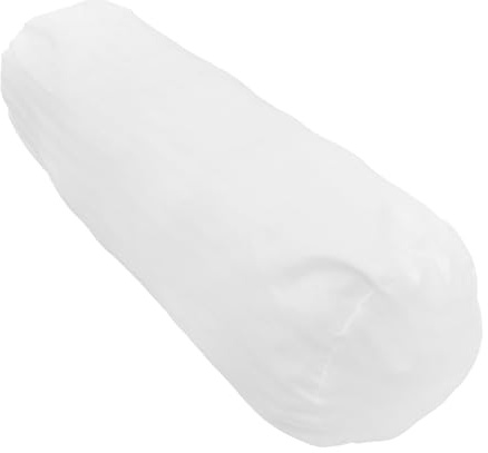 Toyvian Copertura e Rimovibile Misto per Elegante Minimalista Cuscino Cilindrico Bianca con Cerniera Fodera Cervicale da Viaggio