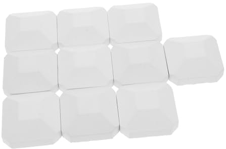 Alipis 10pcs Gas Grill Cordierite Briquettes Replacement, 2x2 Inch Self-cleaning Fireplace Briquettes for Turbo Lava Rock Bbq Grills, Suitable for Indoor and Outdoor Grilling