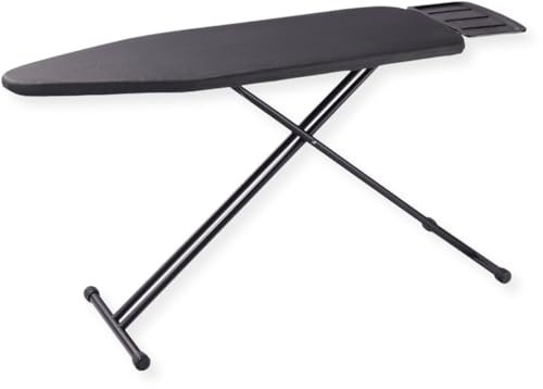 SensaHome Bügelbrett – Klappbarer Bügeltisch mit Dampfgerätehalterung – 110×33cm – Denim Black